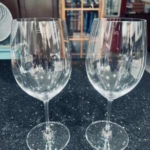 Riedel Clear Crystal Wine Glasses - Clear Pair